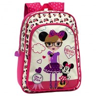 ZAINO SCUOLA E TEMPO LIBERO MINNIE FAN CLUB DISNEY ORIGINAL 30X40X16CM.TONDO 2 CERNIERE. 70%POLIESTERE 30% PU