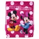 SACCA CON SPALLACCI MINNIE MICKEY LUNARES DISNEY ORIGINAL 30X40CM.100% POLIESTERE