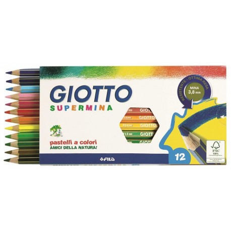 COLORI A LEGNO GIOTTO SUPERMINA 12PZ