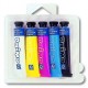 BLISTER 5 TUBETTI COLORI PRIMARI TEMPERA 12 ML. PRIMO MOROCOLOR MADE IN ITALY COD.442T5TA