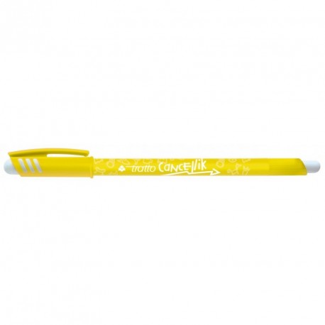 PENNA CANCELLABILE TRATTO CANCELLIK INCHIOSTRO GIALLO DOPPIA GOMMA FILA MADE IN ITALY D MM1 0,4MM.COD.826109