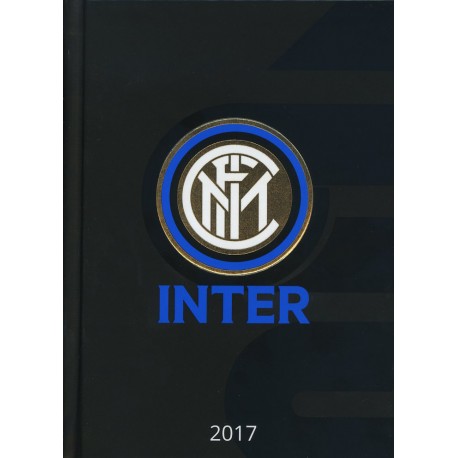 DIARIO AGENDA SCUOLA 2017 FC INTERNAZIONALE ORIGINAL 17X12,5X3CM.COPERTINA NERA CARTONA. PRODOTTO UFFICIALE PANINI ITALY