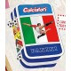 ASTUCCIO 3 ZIP CALCIATORI PANINI SCUOLA ORIGINAL COMPLETO ORGANIZZATO INTERNO 41 PEZZI GIOTTO/FILA/TRATTO/LYRA