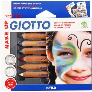 GIOTTO MAKE UP SET 6 MATITE CLASSIC MATITE COSMETICHE FILA ITALIA