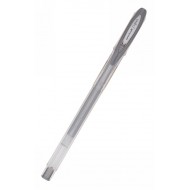 PENNA UNI-BALL SIGNO 08MM.MAKE A NOBLE IMPRESSION WITH METALLIC SILVER GEL INK NOBLE METAL PUNTA FINE ARGENTO