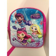 ZAINETTO ASILO LITTLE CHARMERS ORIGINAL FUCSIA CON GLITTER TOP QUALITY 1 ZIP 29X25X10CM.DISTRIBUITO DA ACCADEMIA ITALY