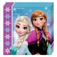 TOVAGLIOLI CARTA DECORATI FROZEN NORTHERN DISNEY ORIGINAL 33X33CM.CONF.DA 20 PZ.DOPPIO VELO PURA POLPA DI CELLULOSA