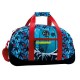 BORSA DA VIAGGIO E DA PALESTRA CON TRACOLLA MAUI TOP QUALITY 50X28X26CM.100%POLIESTER NERA/BLU/ROSSA A FANTASIA