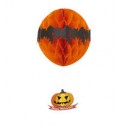 FESTONE LANTERNA DI CARTA ARANCIONE CON ZUCCA PENDENTE 46CM.ARTICOLI DECORATIVI X FESTE DI HALLOWEEN E PARTY A TEMA