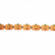 FESTONE ZUCCA DI CARTA CM.15X400.ARTICOLI DECORATIVI PER FESTE DI ALLOWEEN E PARTY A TEMA