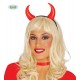 CERCHIETTO DIAVOLETTA CON CORNA ROSSO IN PLASTICA PER TRAVESTIMENTI HALLOWEEN/CARNEVALE