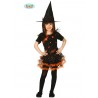 COSTUME STREGA BABY 10/12 ANNI COMPL.CAPPELLO/VESTITO PER FESTE A TEMA PARTY VARI CARNEVALE/HALLOWEEN 100%POLIESTER