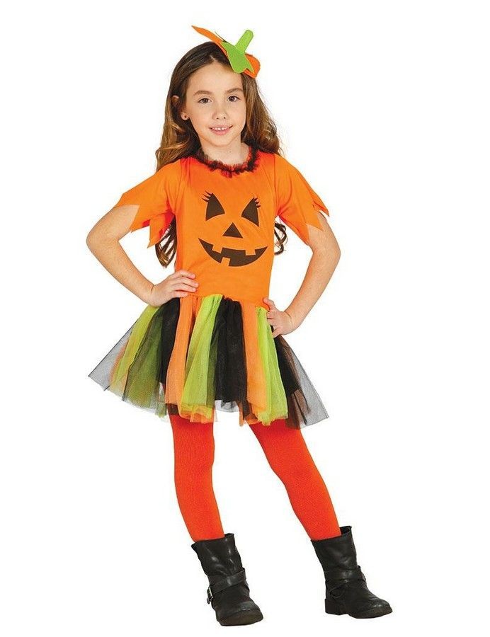 Sunny Fashion Vestito Bambina Halloween Strega Pipistrello Zucca Costume Cavezza 7-14 Anni