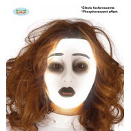Maschera plastica bianca pvc donna Carnevale da decorare o colorare –  hobbyshopbomboniere