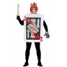 COSTUME DA CAVALIERE RE DI CARTE VESTITO SOLO TUNICA.TAGLIA UNICA PER FESTE E TRAVESTIMENTI DI HALLOWEEN CARNEVALE