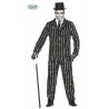 COSTUME SCHELETRO X FESTE E TRAVESTIMENTI HALLOWEEN/CARNEVALE VESTITO MIS.L ADULTO COMPL.GIACCA/PANTALONI/CRAVATTA