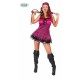 COSTUME CARNEVALE FESTE A TEMA E PARTY VARI PIRATA PINK ADULTA TAGLIA M.42/44 VESTITO E FASCIA X CAPELLI TOP QUALITY