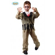 COSTUME ZOMBIE BABY 5/6 ANNI GIACCA CON PANTALONI (CAMICIA ESCLUSA) PER TRAVESTIMENTO HALLOWEEN/CARNEVALE