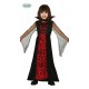 COSTUME CONTESSA VAMPIRA BABY 5/6 ANNI VESTITO E COLLETTO PER FESTE E TRAVESTIMENTI HALLOWEEN/CARNEVALE E PARTY A TEMA