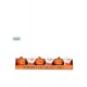 BLISTER 6 CANDELINE ZUCCHA E FANTASMINI DECORATI PER FESTE E ALLETIMENTI LOCALI E PARTY A TEMA HALLOWEEN
