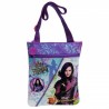 TRACOLLA PIATTA 2 ZIP DESCENDANTS FAIREST DISNEY ORIGINAL 20X24CM.COLORE VIOLA 70%POLIESTERE 30% PVC.