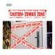 NASTRO CON SCRITTA CAUTION ZOMBIE ZONE 6 METRI X 12CM.IN PLASTICA I PER FESTE DI HALLOWEEN E PARTY A TEMA