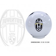 SALVADANAIO PALLONE CON LOGO FC JUVENTUS ORIGINAL IN SCATOLA REGALO STAMPATA 15X15X15CM.PRODOTTO UFFICIALE