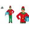 COSTUME ELFO BIMBO 3/4 ANNI PER TRAVESTIMENTI DI NATALE E CARNEVALE VESTITO COMPLETO CAPPELLO/CASACCA/PANTALONI/CINTUR