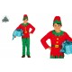 COSTUME ELFO BIMBO 10/12 ANNI PER TRAVESTIMENTI DI NATALE E CARNEVALE VESTITO COMPLETO CAPPELLO/CASACCA/PANTALONI/CINTUR