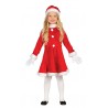 COSTUME BABBA NATALE BABY 7/9 ANNI VESTITO BABBO NATALE COMPLETO DI CAPPELLO 100% POLIESTER TOP QUALITY