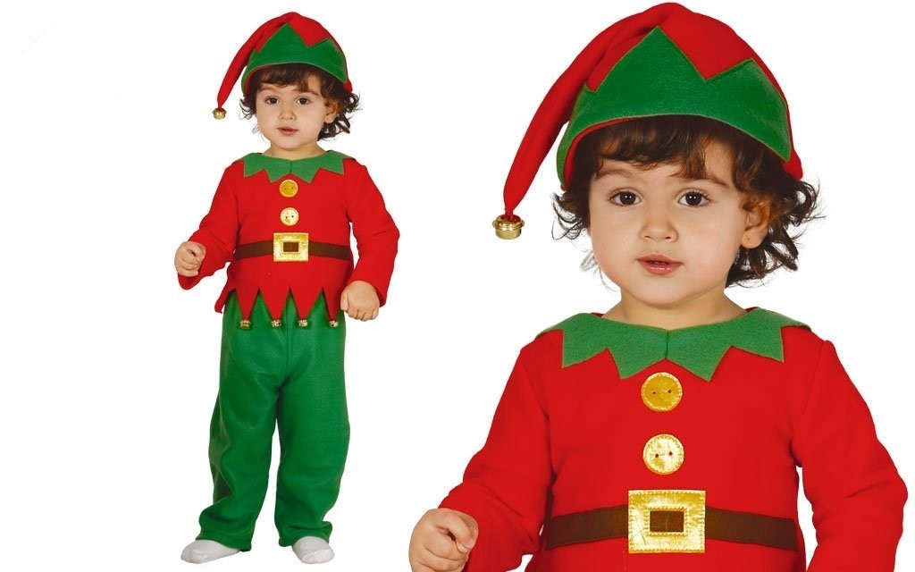 Costume Elfo Baby 6 12 Mesi Vestito Per Travestimenti Di Natale Carnevale Completo Di Cappello Camicia Pantaloni Parole E Pensieri