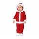 COSTUME BABBO NATALE BABY 12/24 MESI VESTITO BABBO NATALE COMPLETO 3 PZ. CAPPELLO/GIACCA E PANTALONI APERTURA A STRAPPO