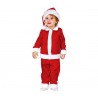 COSTUME BABBO NATALE BABY 12/24 MESI VESTITO BABBO NATALE COMPLETO 3 PZ. CAPPELLO/GIACCA E PANTALONI APERTURA A STRAPPO