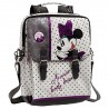 ZAINO CON TRACOLLA MINNIE BOWS DISNEY ORIGINAL CON APPLICAZIONI E DECORAZIONI 29X38X9,5CM.SCUOLA E TEMPO LIBERO 100%PU