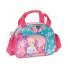 BORSETTA CON TRACOLLA ELSA FROZEN DISNEY ORIGINAL ROSA 23X19X10CM.CHIUSURA E TASCA ANTERIORE CON ZIP 70%MICROFIBR.30%PVC