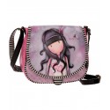 TRACOLLA 1 ZIP CON PATTINA CLIP CLAP JAR OF HEARTS GORJUSS SANTORO LONDON ORIGINAL 23X20,5X8,5CM.IN SIMILPELLE 100%PU