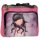 BORSETTA 3 ZIP BEAUTY DA VIAGGIO IN SIMILPELLE GORJUSS SANTORO LONDON 27X17,7X10CM. APRIBILE INTERNO TRASPARENTE IN PVC