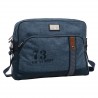 BORSA DA LAVORO PEPE JEANS LONDON ORIGINAL COLORE GRIGIO CON BORDATURE E TRACOLLA NERA.39X31X11,5 80%POLIESTERE 20%PU