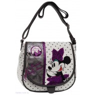 TRACOLLA MINNIE BOWS DISNEY ORIGINAL 23X20,5X8,5CM. PATTINA CON APPLICAZIONI 100%PU