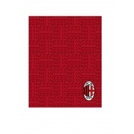 PLAID IN PILE AC MILAN ORIGINALE 120X150CM. 100% POLIESTERE PRODOTTO UFFICIALE HERMET ITALY