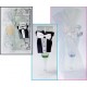 SET VESTITI PER BICCHIERI CHAMPAGNE SPOSO E SPOSA ARTICOLI DECORATIVI PER FESTE DI MATRIMONIO (CHAMPAGNE GLASS WEAR)