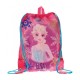 ELSA FROZEN DISNEY ORIGINAL SACCA 30X40CM. ZAINETTO LEGGERO CON SPALLACCI PER SCUOLA/VIAGGIO/E TEMPO LIBERO