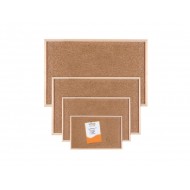 LAVAGNA IN SUGHERO 60X40CM CON CORNICE IN LEGNO LEGGERO NATURALE IDEALE PER UFFICIO FOTO E APPUNTI VARI COD.227 SCATTO