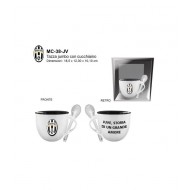 TAZZA JUMBO FC JUVENTUS PRODOTTO UFFICIALE IN CERAMICA CON CUCCHIAINO