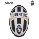 CUSCINO SAGOMATO FC JUVENTUS ORIGINALE 42X25X15CM.NERO CON LOGO A RILIEVO PRODOTTO UFFICIALE 100% POLIESTERE