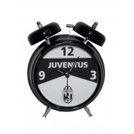 OROLOGIO SVEGLIA 2 CAMPANE FC JUVENTUS ORIGINAL IN METALLO BIANCA 15X12X6CM. PRODOTTO UFFICIALE NEMESI ITALY