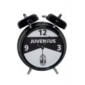 OROLOGIO SVEGLIA 2 CAMPANE FC JUVENTUS ORIGINAL IN METALLO BIANCA 15X12X6CM. PRODOTTO UFFICIALE NEMESI ITALY