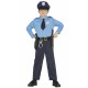 COSTUME CARNEVALE POLICE AMERICAN BABY 5/6 ANNI VESTITO COMPLETO DI CAPPELLO/PANTALONI/CAMICIA/CINTURONE/PISTOLA/MANETTE