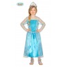 COSTUME VESTITO CARNEVALE PRINCIPESSA DEL GHIACCIO FROZEN BAMBINA 7/9 ANNI COD 10026 GUIRMA 8412672100261 POLIESTER 100%