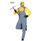 COSTUME CARNEVALE ADULTO MINATORE TAGL UN MINIONS CARNEVALE. TUTA CON MAGLIA/CAPPELLO E OCCHIALINI.CO.80972 GUIRCA